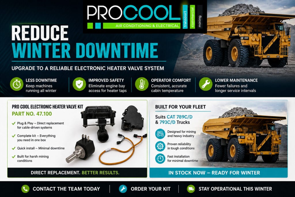 reducing winter downtime cat 789c 793d heater upgrade